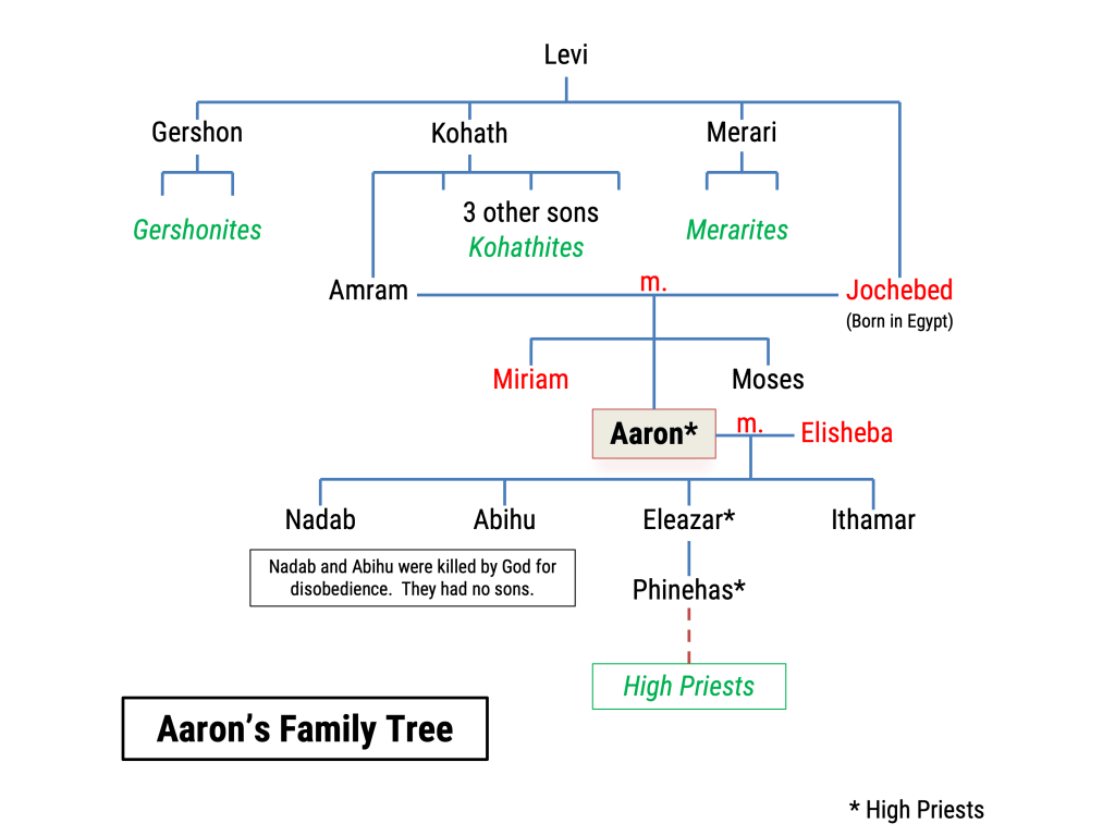 Aaron's family tree