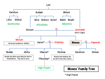 Moses' and Aaron's family trees - Bible Tales Online